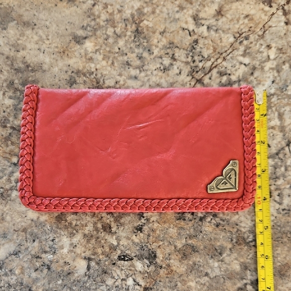 Red Roxy Wallet With Braided Trim - Picture 8 of 8